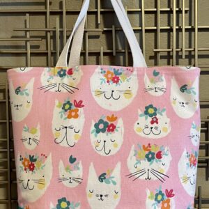 Product image of Grab & Go Floral Cat Tote Bag