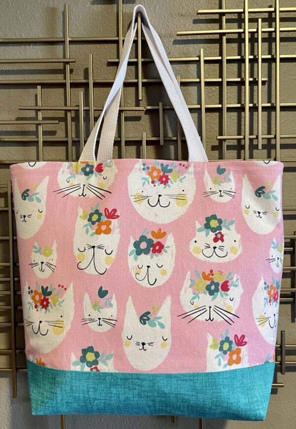 Product image of Grab & Go Floral Cat Tote Bag
