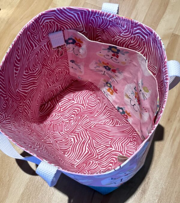Product image of Grab & Go Floral Cat Tote Bag