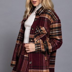 Product image of Wool Blend Plaid Jacket