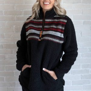 Product image of Lydia Contrast Sherpa Pullover