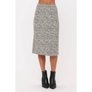 Product image of Metallic Knit Midi Skirt