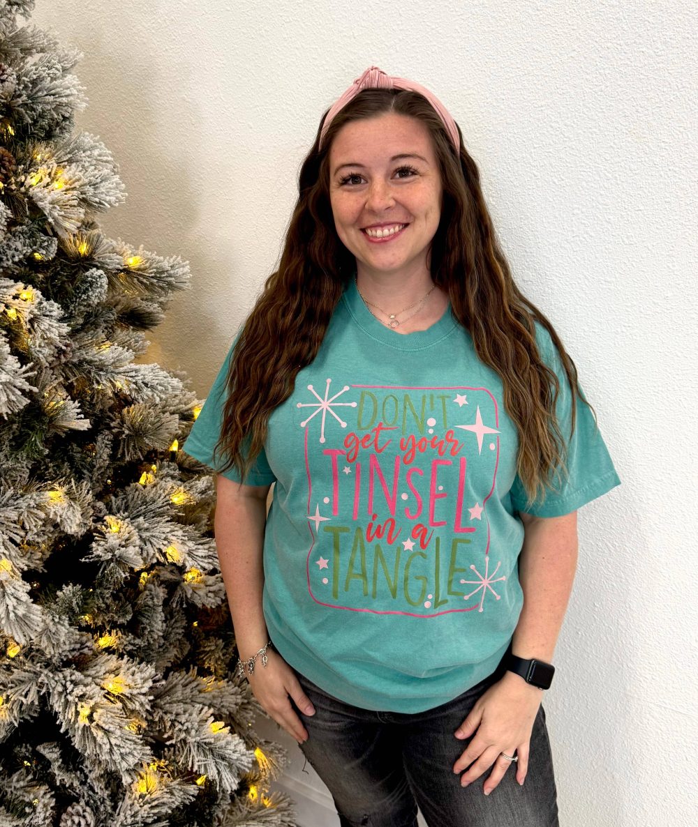 Product image of Tinsel Tangled Long Sleeve Graphic Tee