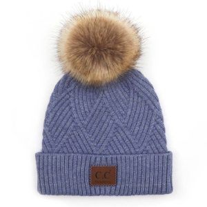 Product image of CC Criss-Cross Suede Patch Beanie