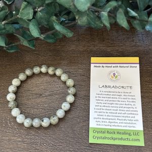 Product image of Natural Stone Gem Bracelet 7.5 inch Stretch 6mm-Labradorite