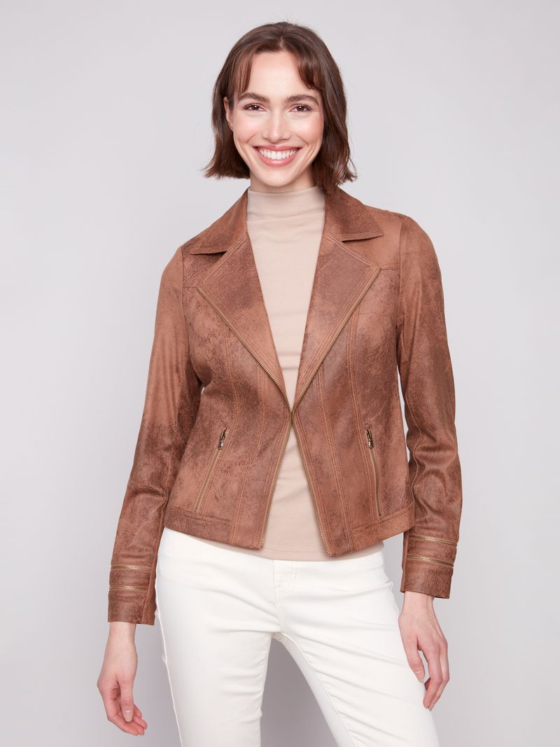 Product image of Vintage Faux Leather Jacket