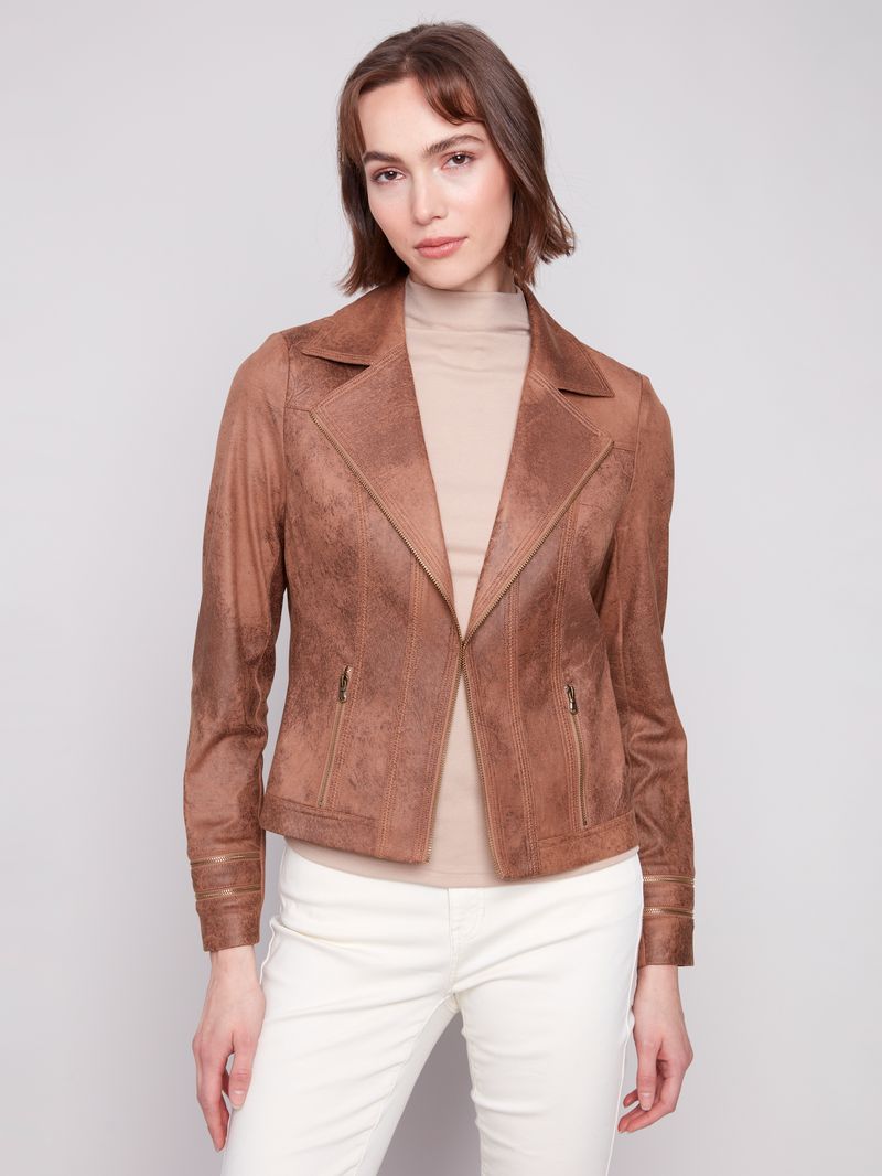 Product image of Vintage Faux Leather Jacket