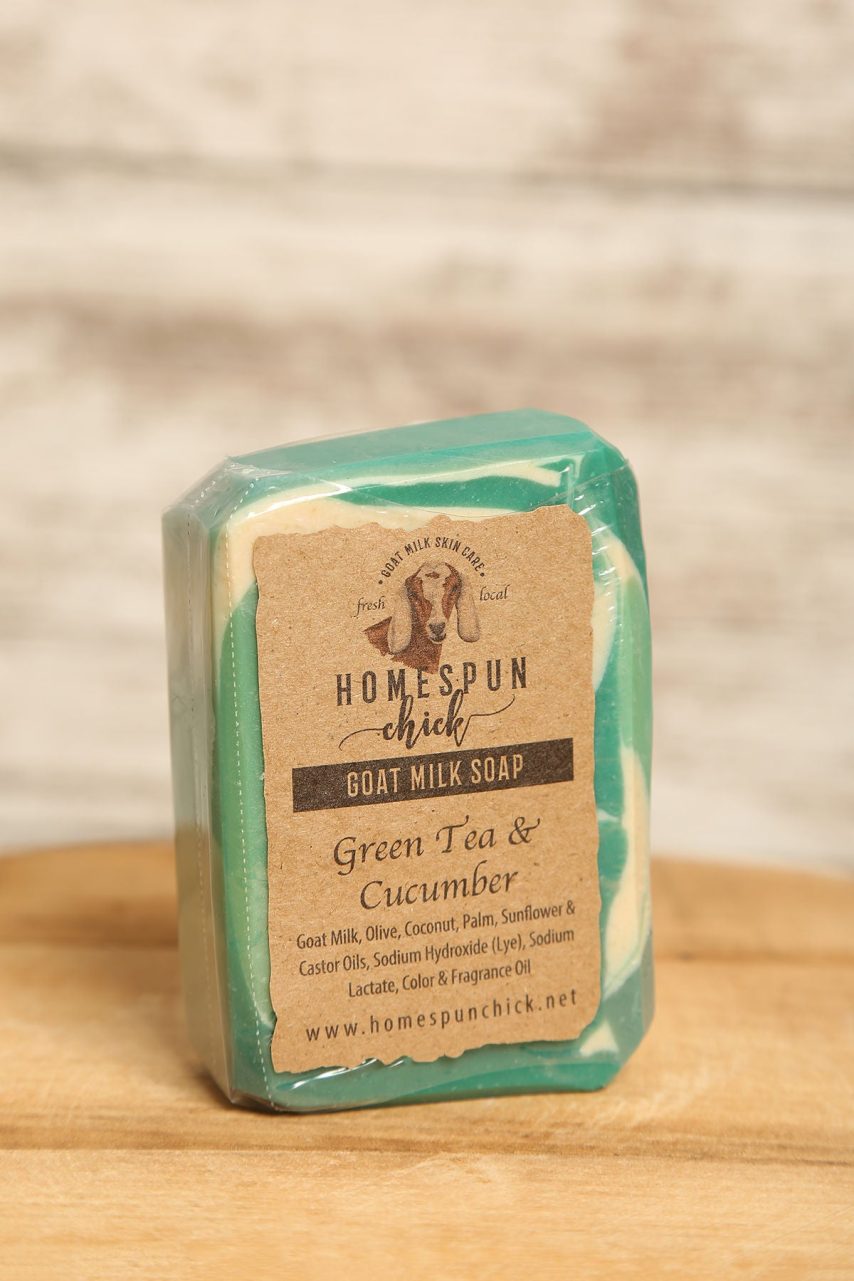 Product image of Green Tea & Cucumber Goat Milk Soap