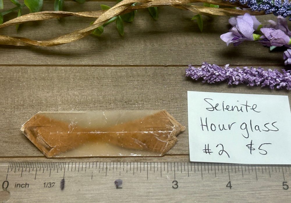 Product image of Selenite Hourglass #2