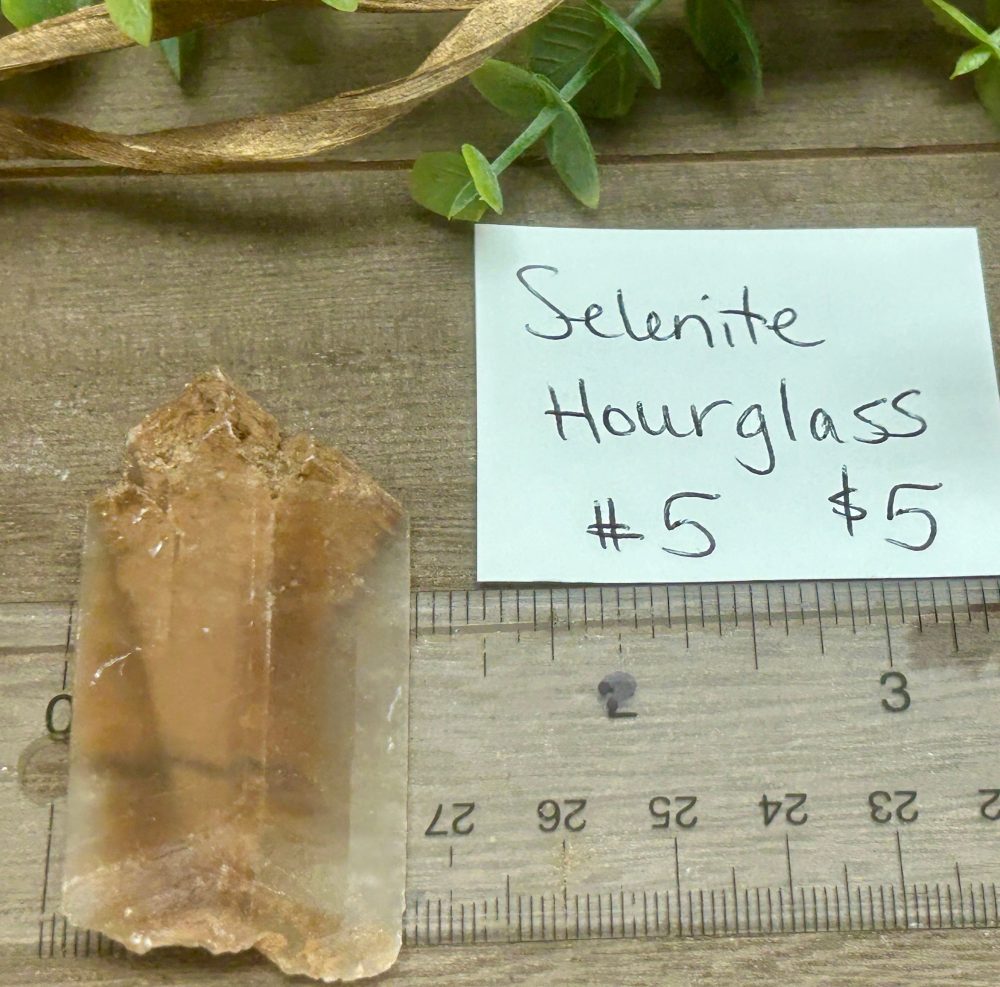 Product image of Selenite Hourglass #5
