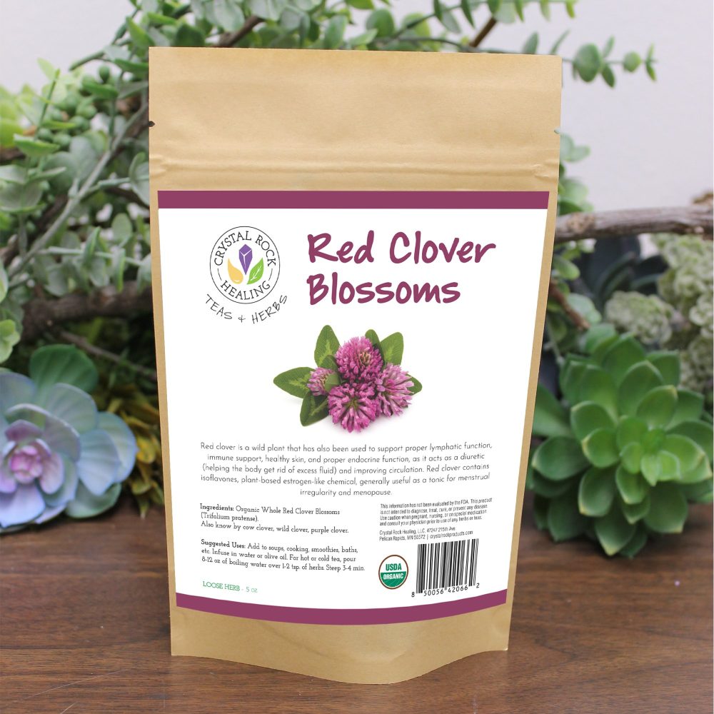 Product image of Red Clover Blossoms 0.5 oz Organic