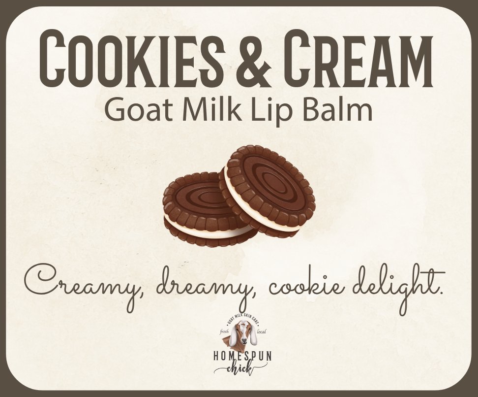 Product image of Cookies & Cream Goat Milk Lip Balm