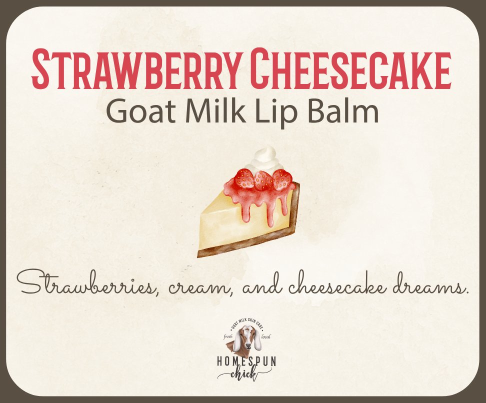 Product image of Strawberry Cheesecake Goat Milk Lip Balm