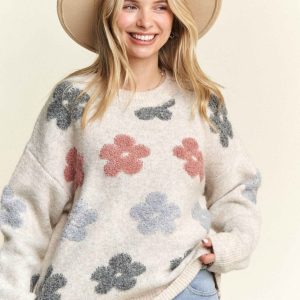Product image of Plus Puff Flower Sweater