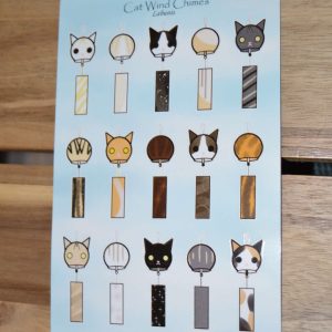 Product image of Cat Wind Chimes 6×4 Sticker Sheet