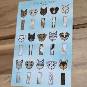 Product image of Dog Wind Chimes 6×4 Sticker Sheet