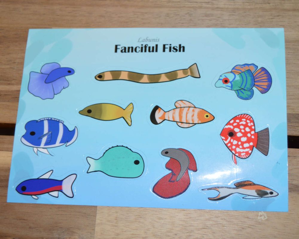 Product image of Fanciful Fish 4×6 Sticker Sheet