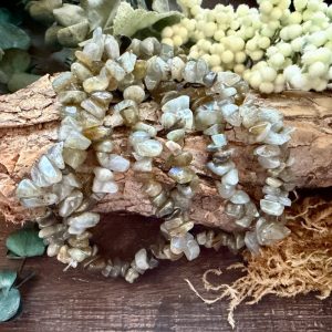 Product image of Natural Stone Chip Necklace 34-35″-Labradorite