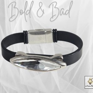 Product image of Crystal Slider on Leather Bracelet