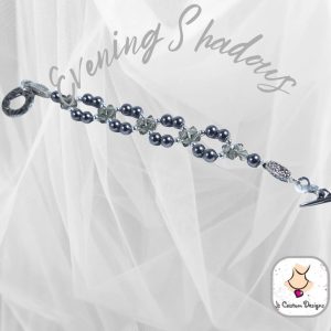 Product image of GREY CRYSTAL & Pearl Bracelet