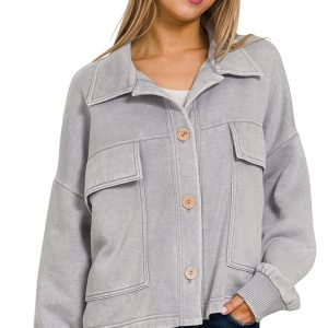 Product image of Acid Wash Shacket