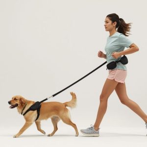 Product image of Hands Free Dog Leash with Waist Bag | Mesh Padded Dog Harness | Running & Walking Dog Set