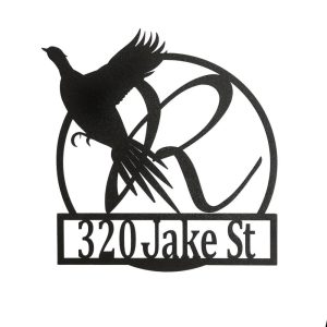 Product image of Pheasant with Monogram/address