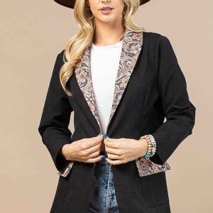 Product image of Tory Western Tooled Leather Print Blazer