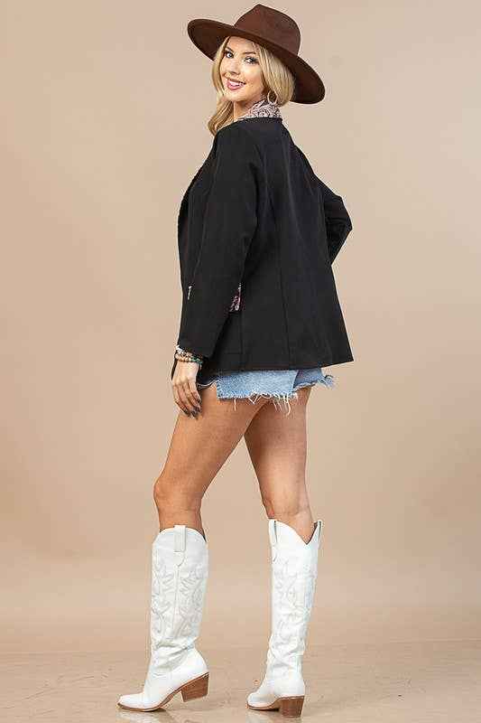 Product image of Tory Western Tooled Leather Print Blazer