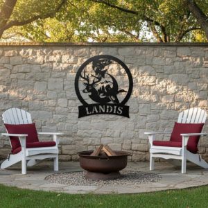 Product image of Hunter and Fishing Metal Sign