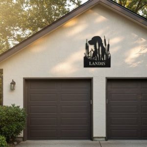 Product image of Lab in Cattails Custom Sign