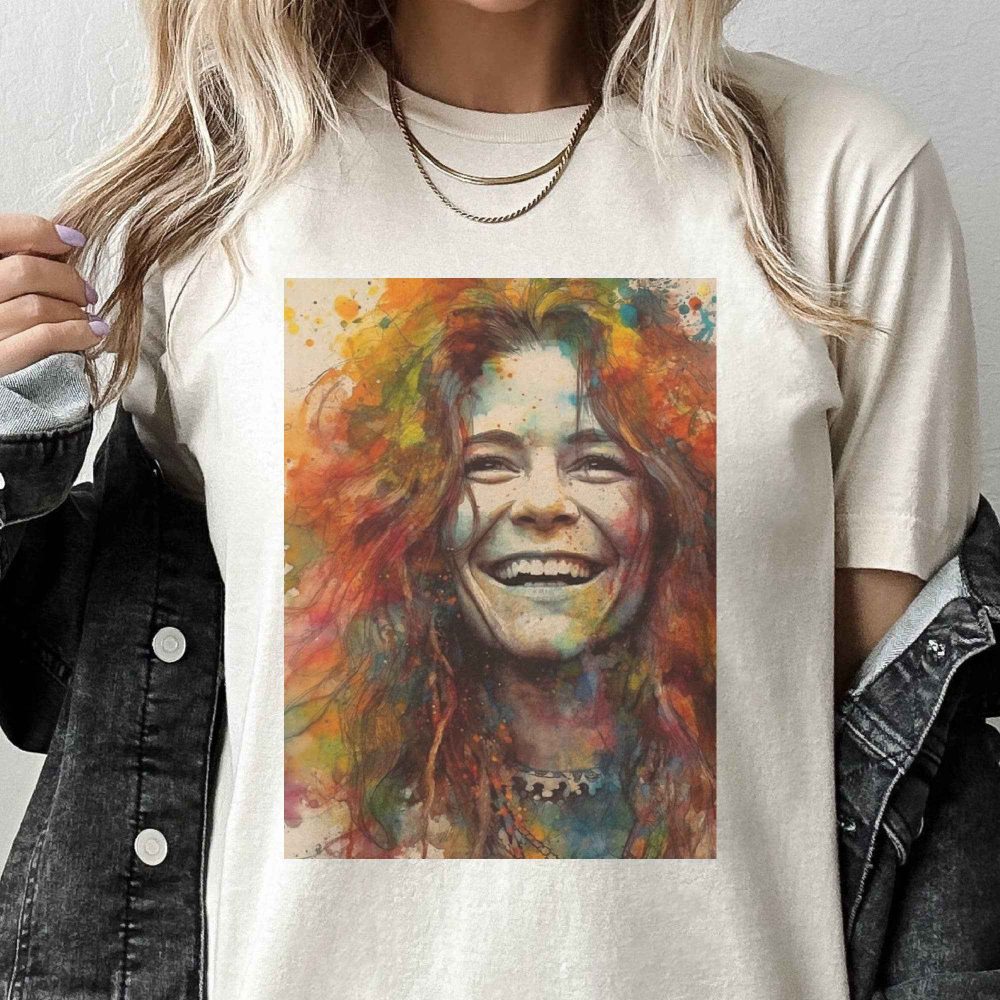 Product image of Janis Joplin Rock and Roll Graphic Tee