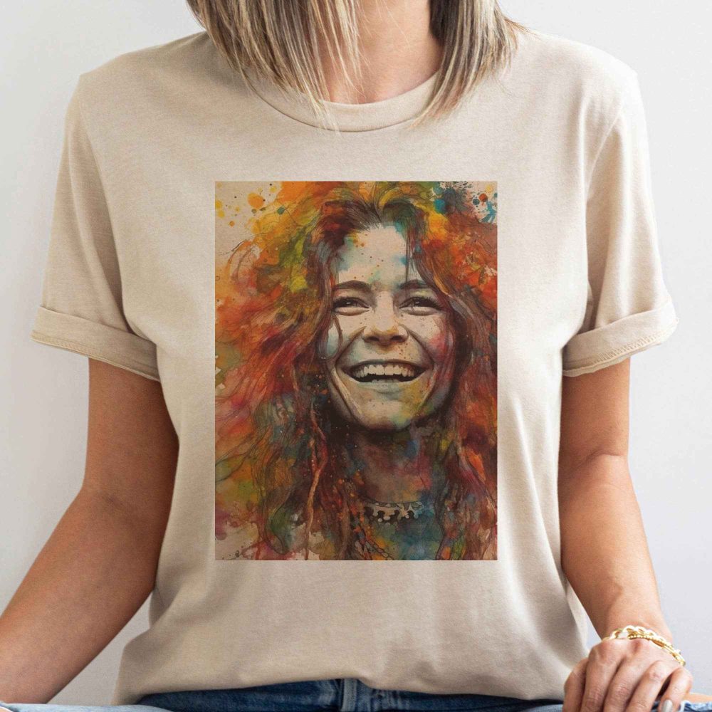 Product image of Janis Joplin Rock and Roll Graphic Tee