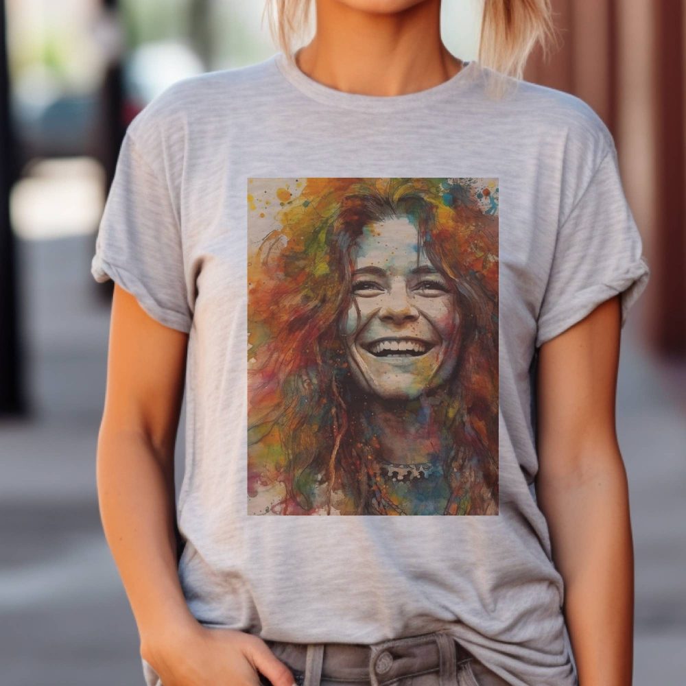 Product image of Janis Joplin Rock and Roll Graphic Tee