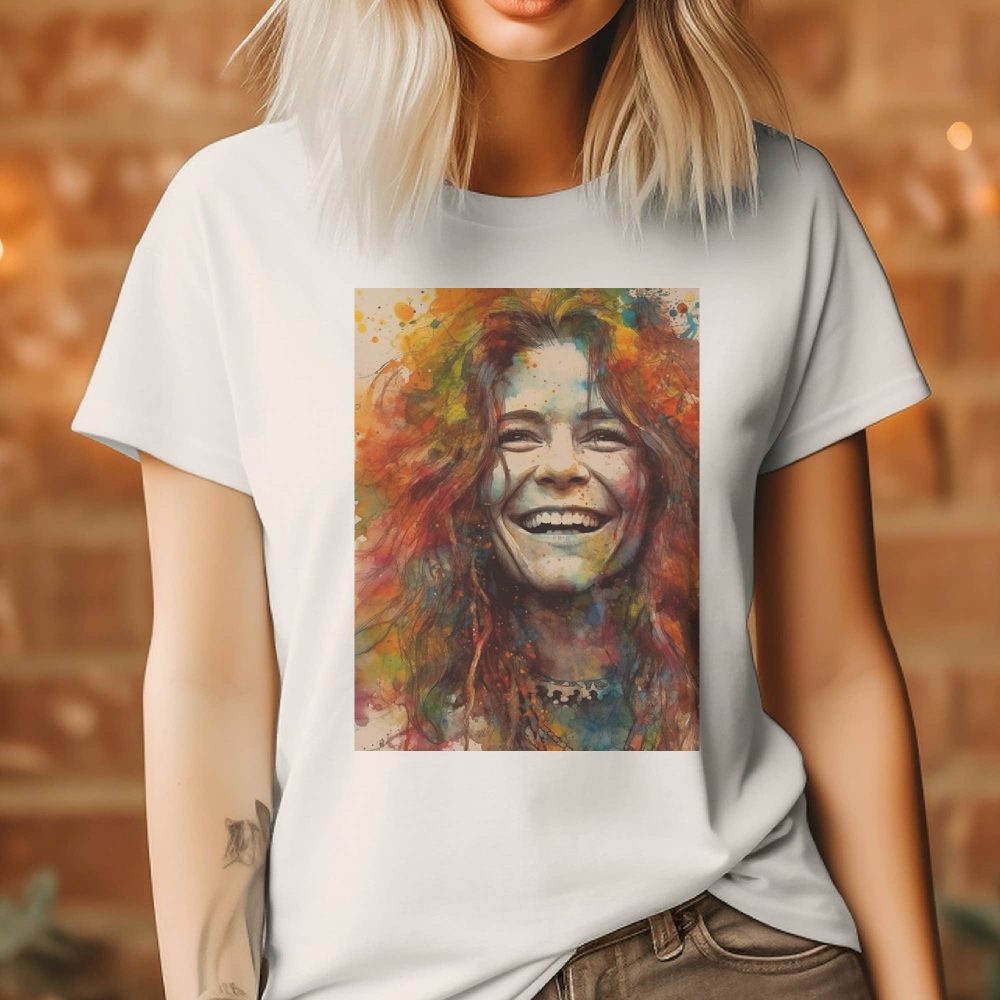 Product image of Janis Joplin Rock and Roll Graphic Tee