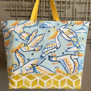 Product image of ” Perky Pelicans” Oversized Tote