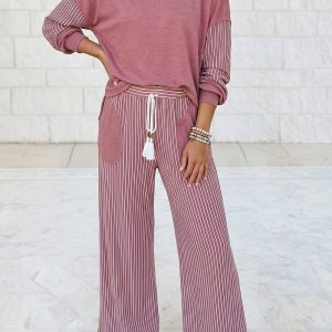 Product image of Striped Casual Two Piece Set