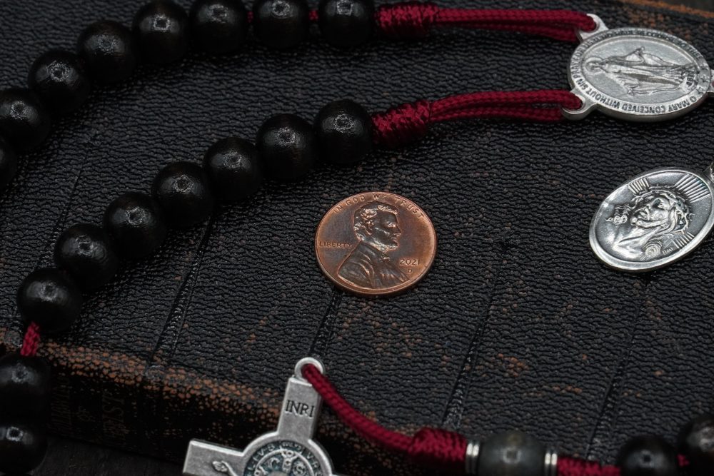 Product image of Runewood Rosary Company x Religious Demonologist Adam Blai Spiritual Warfare Rosary