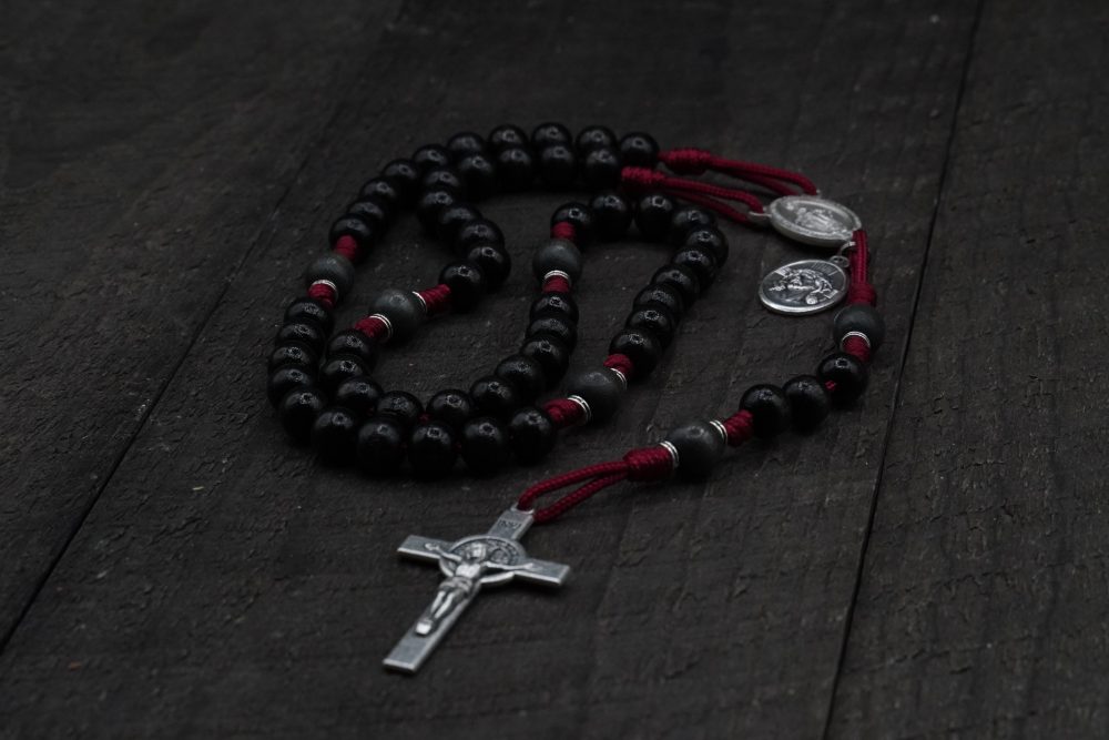 Product image of Runewood Rosary Company x Religious Demonologist Adam Blai Spiritual Warfare Rosary