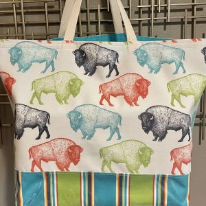 Product image of Colorful Bison Herd Oversized Tote