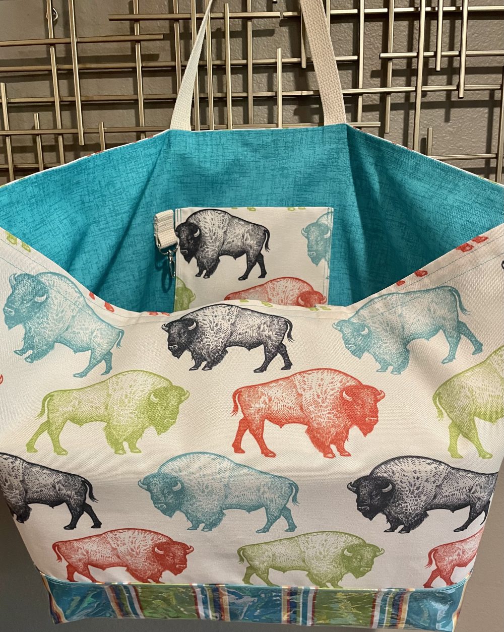 Product image of Colorful Bison Herd Oversized Tote