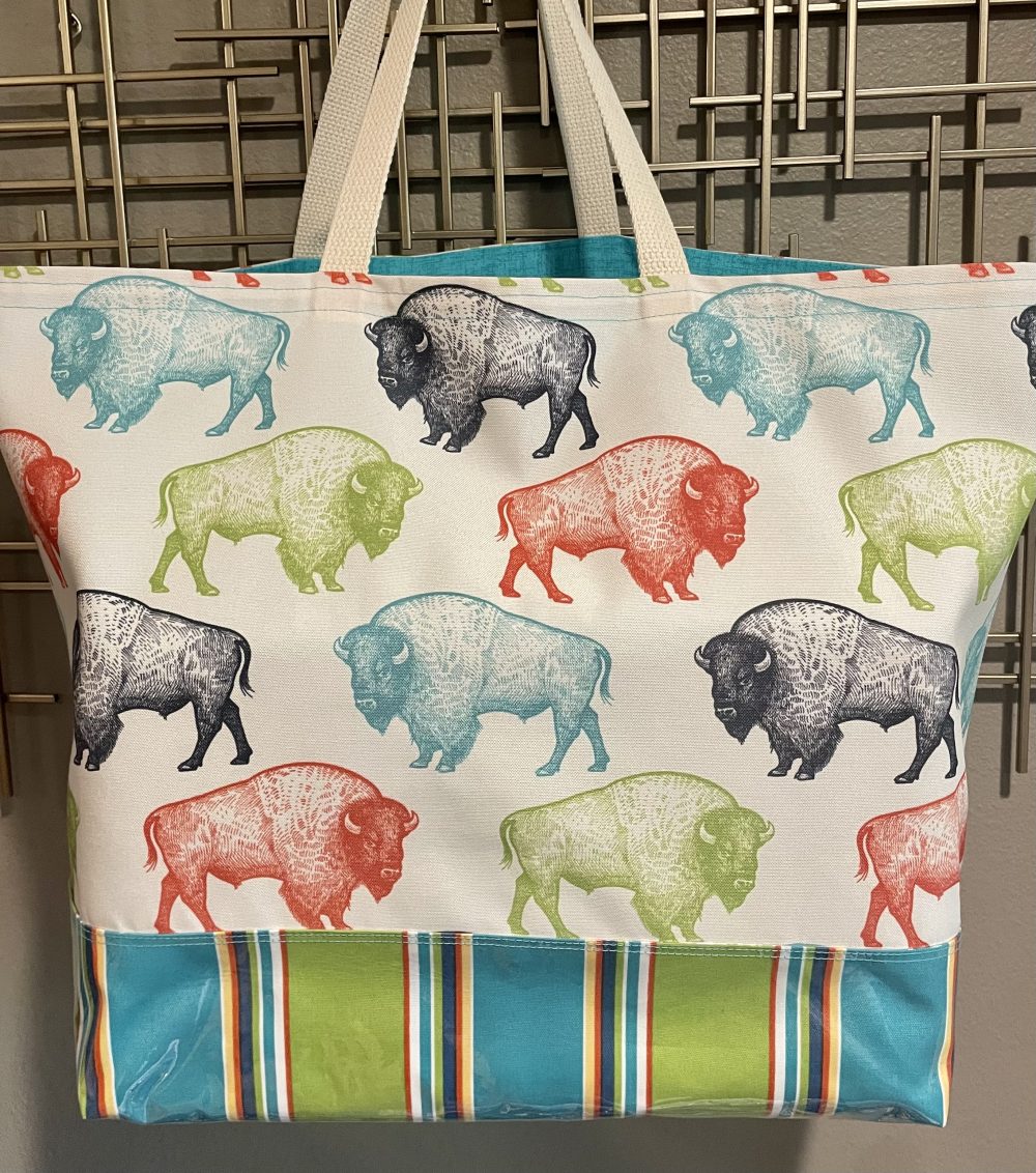 Product image of Colorful Bison Herd Oversized Tote
