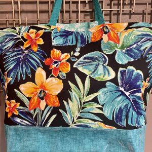 Product image of “Tropical Flowers” Oversized Tote